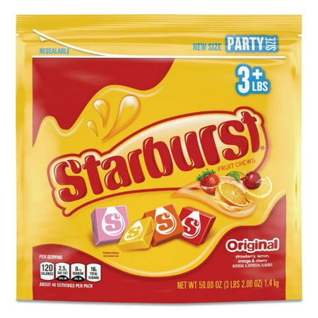 1PK Original Fruit Chews Cherry; Lemon; Orange; Strawberry 50 Oz Bag