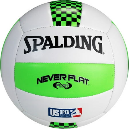 UPC 029321721012 product image for Spalding Never Flat US Open Volleyball, Green/White | upcitemdb.com