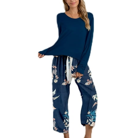 Grianlook Women Baggy Solid Color Loungewear Pjs Tops And Pants Lounge Set House Party Long Sleeve Nightwear Deep Blue XL
Grianlook Women Baggy Solid Color Loungewear Pjs Tops And Pants Lounge Set House Party Long Sleeve Nightwear Deep Blue XL