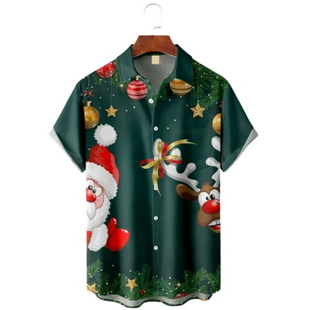 MLFU Men s Christmas Short Sleeve Hawaiian Shirt Summer Loose Streetwear Shirts for Adults Men
MLFU Men s Christmas Short Sleeve Hawaiian Shirt Summer Loose Streetwear Shirts for Adults Men