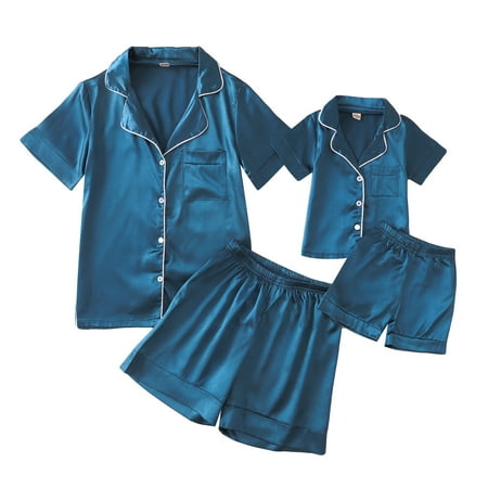 Saeaby Summer Family Matching Pajamas Sets 2PCS Short Sleeve Pajamas Sets for Family Blue Size Baby-Kids-Adult Unisex
Saeaby Summer Family Matching Pajamas Sets 2PCS Short Sleeve Pajamas Sets for Family Blue Size Baby-Kids-Adult Unisex