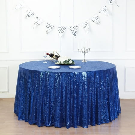 132 Royal Blue Premium Sequin Round Tablecloth Sparkly Tablecloth - Pack of 1 Tablecloth
132 Royal Blue Premium Sequin Round Tablecloth Sparkly Tablecloth - Pack of 1 Tablecloth