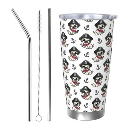Tideii Pirate Puppy for 20OZ Car Cup Stainless Steel Cold and Hot Cup with Lid Suitable for Outdoor and Home Unisex-Straw Three-piece Set
Tideii Pirate Puppy for 20OZ Car Cup Stainless Steel Cold and Hot Cup with Lid Suitable for Outdoor and Home Unisex-Straw Three-piece Set