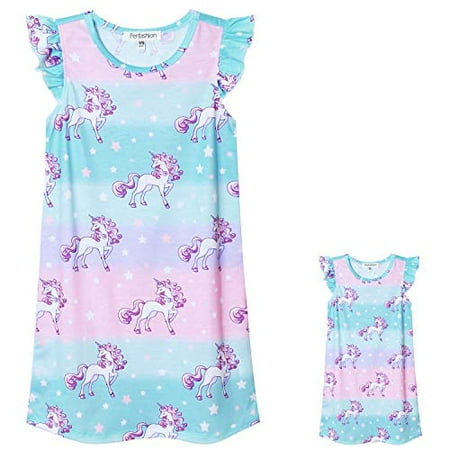 Princess Nightgowns Matching Girls&Dolls Unicorn Flutter Sleeve Sleepwear Pink & Blue Unicorn Tag 120 / 4-5 T
Princess Nightgowns Matching Girls&Dolls Unicorn Flutter Sleeve Sleepwear Pink & Blue Unicorn Tag 120 / 4-5 T