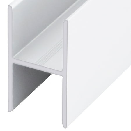 CRL WSHB7W White 7/16 Extruded Aluminum Splicing Bar - 12 Length