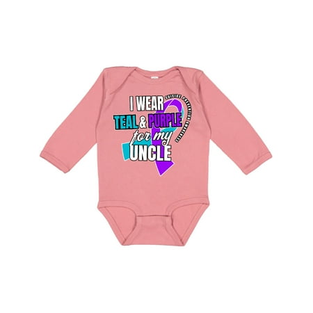 Inktastic Suicide Prevention I Wear Teal and Purple For My Uncle Gift Baby Boy or Baby Girl Long Sleeve Bodysuit
Inktastic Suicide Prevention I Wear Teal and Purple For My Uncle Gift Baby Boy or Baby Girl Long Sleeve Bodysuit