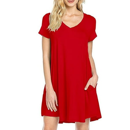 MAWCLOS Comfy Pajamas T Shirt Dress for Womens Summer Short Sleeve V Neck Sleepwear Nightgown Pocket Sleepshirt Nightshirt
MAWCLOS Comfy Pajamas T Shirt Dress for Womens Summer Short Sleeve V Neck Sleepwear Nightgown Pocket Sleepshirt Nightshirt