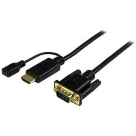 Startech.com 6 Ft Hdmi To Vga Active Converter Cable - Hdmi To Vga Adapter - 1920x1200 Or 1080p - Hdmi\/vga For Video Device, Monitor, Projector - 6 Ft - 1 X Hdmi Male Digital Audio\/video, (hd2vgamm6)