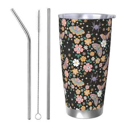 Coaee Floral Insects for 20oz Insulated Kettle Water Bottle For Running Hiking Cycling Climbing Men S Woman Insulated Water Bottle-Straw Three-piece Set
Coaee Floral Insects for 20oz Insulated Kettle Water Bottle For Running Hiking Cycling Climbing Men S Woman Insulated Water Bottle-Straw Three-piece Set