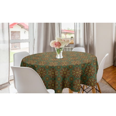Mandala Round Tablecloth Complex Floral Pattern with Middle Eastern Cultural Inspirations Mystic Oriental Circle Table Cloth Cover for Dining Room Kitchen Decor 60 Multicolor by Ambesonne
Mandala Round Tablecloth Complex Floral Pattern with Middle Eastern Cultural Inspirations Mystic Oriental Circle Table Cloth Cover for Dining Room Kitchen Decor 60 Multicolor by Ambesonne