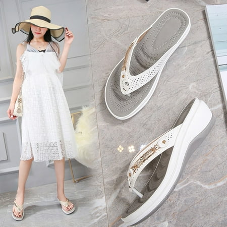 STEADY Women Ladies Crystal Comfortable Flip Flops Wedges Slipper Sandals Casual Shoes White / 43
STEADY Women Ladies Crystal Comfortable Flip Flops Wedges Slipper Sandals Casual Shoes White / 43