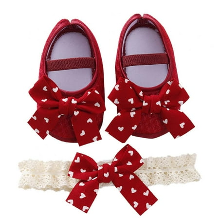 Infant Baby Girl Shoes Mary Flats Toddler Walking Shoes Soft Sole Princess Wedding Shoes Prewalkers Wedding Dress Shoes Crib Shoes with Free Headband for 0-12M
Infant Baby Girl Shoes Mary Flats Toddler Walking Shoes Soft Sole Princess Wedding Shoes Prewalkers Wedding Dress Shoes Crib Shoes with Free Headband for 0-12M