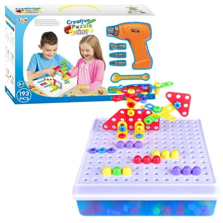 TAONMEISU Kids Screwdriver Toy Set | Building Toys for Kids | STEM Building Toys 193 Pcs Learning Educational Construction Toy Kids Creative Mosaic Electric Drill Screw Driver Blocks Set Toy
TAONMEISU Kids Screwdriver Toy Set | Building Toys for Kids | STEM Building Toys 193 Pcs Learning Educational Construction Toy Kids Creative Mosaic Electric Drill Screw Driver Blocks Set Toy