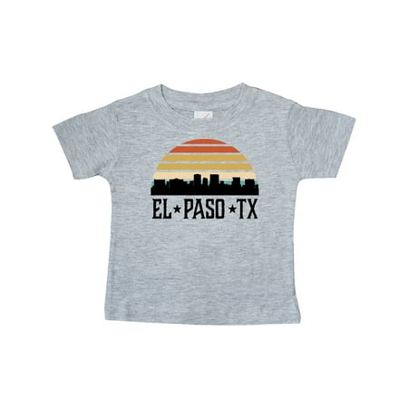 Inktastic El Paso Texas Skyline Retro Gift Baby Boy or Baby Girl T-Shirt