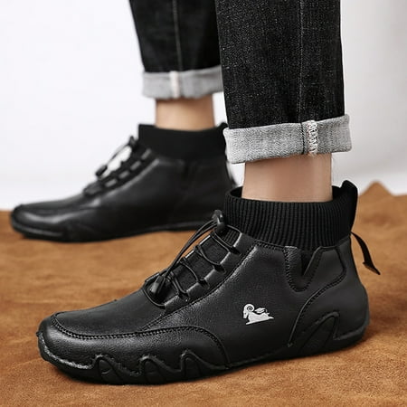Cathalem Mens Boots Leather with Zipper Mens Shoes High Top Elastic Band Sport Shoes Fashion Casual Shoes Plus Size Ankle Boots Shoes Black 10.5
Cathalem Mens Boots Leather with Zipper Mens Shoes High Top Elastic Band Sport Shoes Fashion Casual Shoes Plus Size Ankle Boots Shoes Black 10.5
