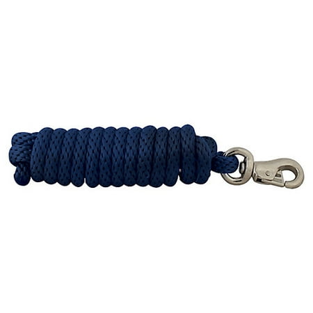 Basic Poly Lead Rope w/Bull Snap Navy