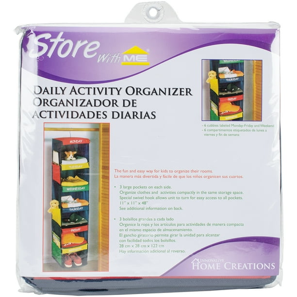 Innovative Home Creations Daily Activity Organizer, 6 Cubbies