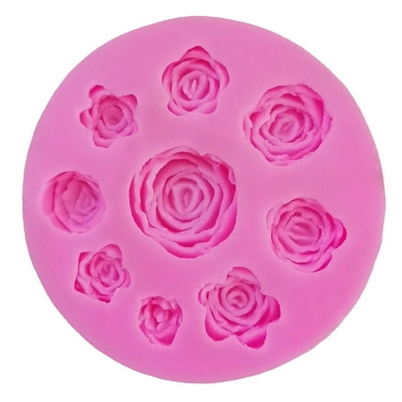 QUSENLON 9 Cavities Chocolate Moulds Rose Shaped Baking Molds Fondant Moulds Cake Molds Silicone Material Gifts for Baking Lovers
QUSENLON 9 Cavities Chocolate Moulds Rose Shaped Baking Molds Fondant Moulds Cake Molds Silicone Material Gifts for Baking Lovers