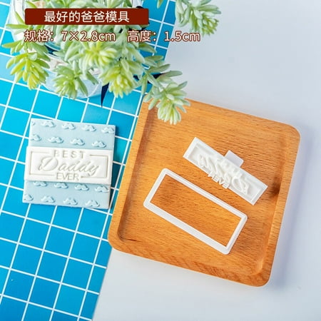Happy Birthday Father’s Day Letter Embossed Biscuit Mold Cake Cookie Cutter Stamp Fondant Cake Cutte 
Happy Birthday Father’s Day Letter Embossed Biscuit Mold Cake Cookie Cutter Stamp Fondant Cake Cutte
