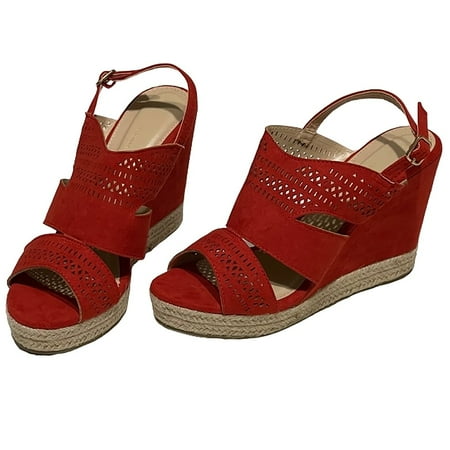 Wild Diva Women s Orange-Red Espadrilles Ankle Buckle Open Toe Cutout Platform Wedge Sandals 8
Wild Diva Women s Orange-Red Espadrilles Ankle Buckle Open Toe Cutout Platform Wedge Sandals 8