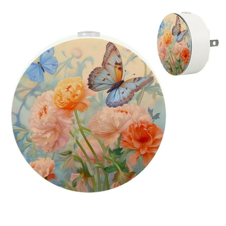 Colorful Daisy Floral Butterfly Automatic night lights plug into wall Dusk to Dawn Sensor Nightlights for Kids & Adults for Bathroom Hallway
Colorful Daisy Floral Butterfly Automatic night lights plug into wall Dusk to Dawn Sensor Nightlights for Kids & Adults for Bathroom Hallway