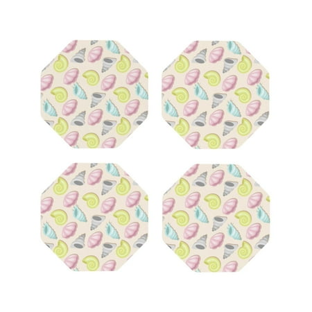Leather Coasters Set of 4 - Conch Shells Print No.9038 Lightweight Non-Slip Drink Coasters for Desk Anti-Scalding Desk Cup Coasters for Office Table Decor Octagon
Leather Coasters Set of 4 - Conch Shells Print No.9038 Lightweight Non-Slip Drink Coasters for Desk Anti-Scalding Desk Cup Coasters for Office Table Decor Octagon