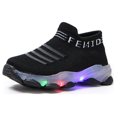 Odeerbi Clearance Children Baby Girls Boys Letter Mesh Led Luminous Socks Sport Run Casual Shoes Black
Odeerbi Clearance Children Baby Girls Boys Letter Mesh Led Luminous Socks Sport Run Casual Shoes Black