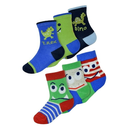 6 Pack Baby Boys Monsters Dinosaur Design Pattern Socks | Sock Snob | Funny Cotton Toddler Socks
6 Pack Baby Boys Monsters Dinosaur Design Pattern Socks | Sock Snob | Funny Cotton Toddler Socks