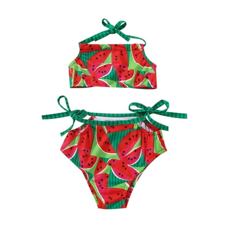 MERSARIPHY Infant Baby Girls Casual Swimsuit Watermelon Printed Sleeveless Halter Tops+ Panties
MERSARIPHY Infant Baby Girls Casual Swimsuit Watermelon Printed Sleeveless Halter Tops+ Panties