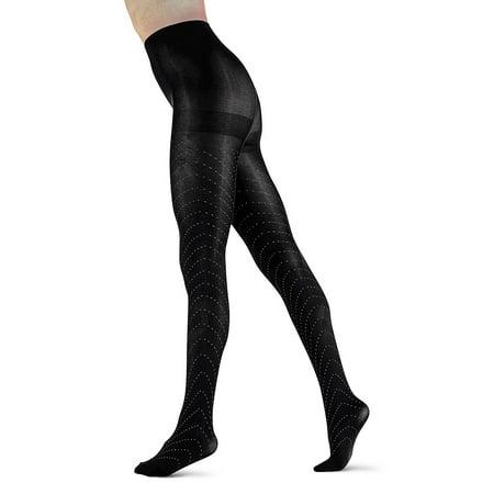 LECHERY Woman S Dotted Ring Tights - S/M Black