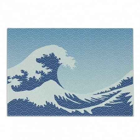 Hokusai Cutting Board Wave in a Vintage Style Composition Japanese Folklore Pattern Decorative Tempered Glass Cutting and Serving Board in 3 Sizes by Ambesonne
Hokusai Cutting Board Wave in a Vintage Style Composition Japanese Folklore Pattern Decorative Tempered Glass Cutting and Serving Board in 3 Sizes by Ambesonne