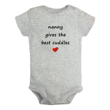 iDzn Nanny Gives The Best Cuddles Funny Rompers For Babies Newborn Baby Unisex Bodysuits Infant Jumpsuits Toddler 0-24 Months Kids One-Piece Oufits
iDzn Nanny Gives The Best Cuddles Funny Rompers For Babies Newborn Baby Unisex Bodysuits Infant Jumpsuits Toddler 0-24 Months Kids One-Piece Oufits