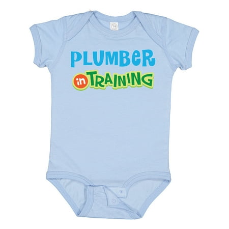 Inktastic Plumber in Training Gift Baby Boy or Baby Girl Bodysuit