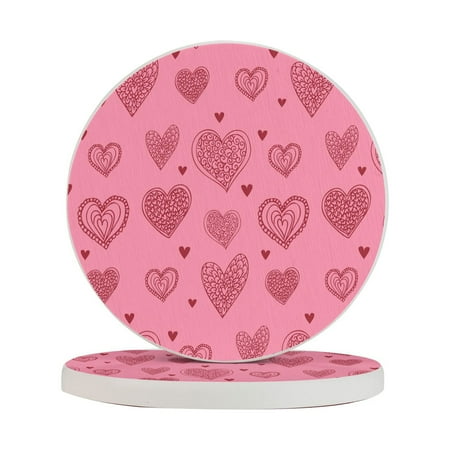 Circular Drink Coasters Set Heart Background Beautiful Home Decor Diatomite Heat-Resistant Diatomite Protect Table Countertop
Circular Drink Coasters Set Heart Background Beautiful Home Decor Diatomite Heat-Resistant Diatomite Protect Table Countertop