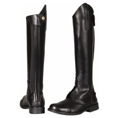 Kids Starter Back Zip Field Boots 3 W Reg Brn