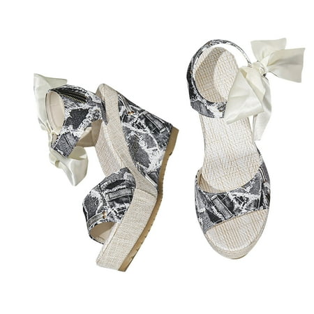 tranfacy Summer Wedges Women s Summer Solid Color One-line Platform Bow Lace-up Beach Wedge Sandals
tranfacy Summer Wedges Women s Summer Solid Color One-line Platform Bow Lace-up Beach Wedge Sandals