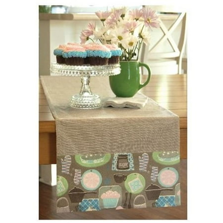 Downton Abbey TA-1442T Tasty 14 x 42 in. Runner- Truffle