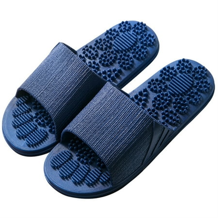 Luxury Massage Slippers Acupressure Foot Massager with Acupoint Beads Foot Stress Relief Sandals for Home Office Dark Blue 44-45
Luxury Massage Slippers Acupressure Foot Massager with Acupoint Beads Foot Stress Relief Sandals for Home Office Dark Blue 44-45