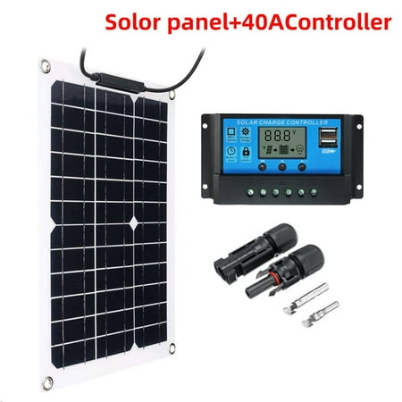 BESHOM 15W Solar Panel 18V Solar Controller Set