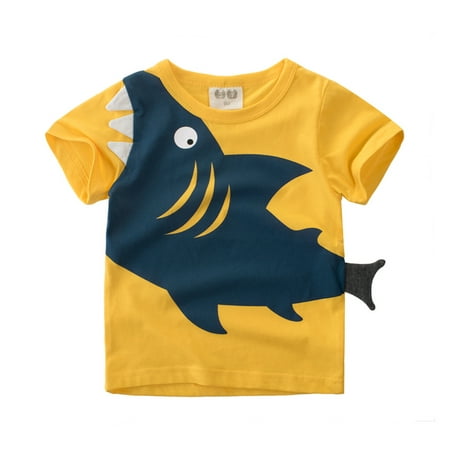 Yubatuo Unisex Baby T-Shirt Cotton Cute Cartoon Print Tops For 1-7 Years Old Baby Boy Clothes Orange 100
Yubatuo Unisex Baby T-Shirt Cotton Cute Cartoon Print Tops For 1-7 Years Old Baby Boy Clothes Orange 100