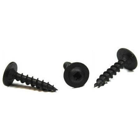 #8 x 5/8 Deep Thread Wood Screws / Square / Round Washer Head / Steel / Black Oxide - 6000 Piece Carton
#8 x 5/8 Deep Thread Wood Screws / Square / Round Washer Head / Steel / Black Oxide - 6000 Piece Carton
