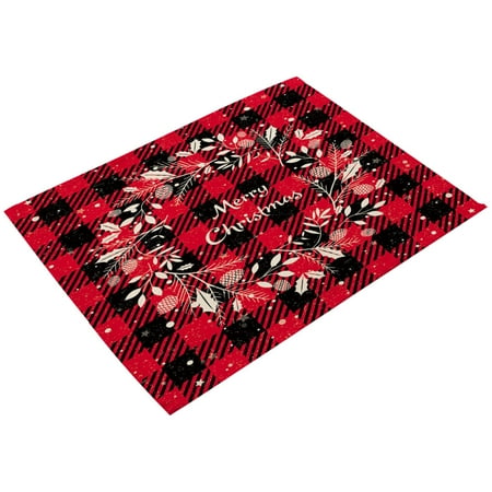 ibaste Christmas Place Mats | Christmas Holiday Placemats | Buffalo Plaid Cotton & Burlap Place Mat Christmas Table Place Mats for Christmas Dinner Table
ibaste Christmas Place Mats | Christmas Holiday Placemats | Buffalo Plaid Cotton & Burlap Place Mat Christmas Table Place Mats for Christmas Dinner Table