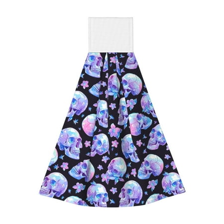 Qekee blue Skull flower Print Hanging Kitchen Towels Coral Velvet Wipe Hand Towel Absorbent Hand Towels Microfiber Tie Towel for Bathroom Kitchen Decor
Qekee blue Skull flower Print Hanging Kitchen Towels Coral Velvet Wipe Hand Towel Absorbent Hand Towels Microfiber Tie Towel for Bathroom Kitchen Decor