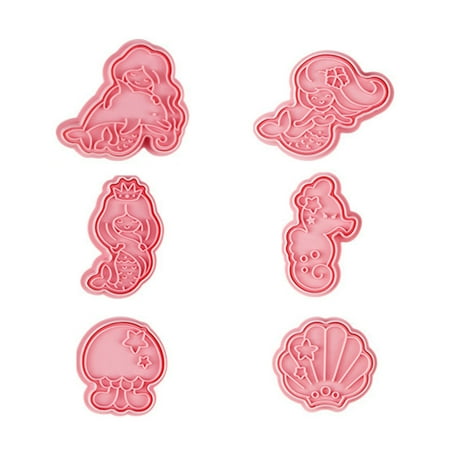 OOKWE 6Pcs Cookie Cutters Set Ocean World Biscuit Mold Cookie Stamps Fondant Mould
OOKWE 6Pcs Cookie Cutters Set Ocean World Biscuit Mold Cookie Stamps Fondant Mould