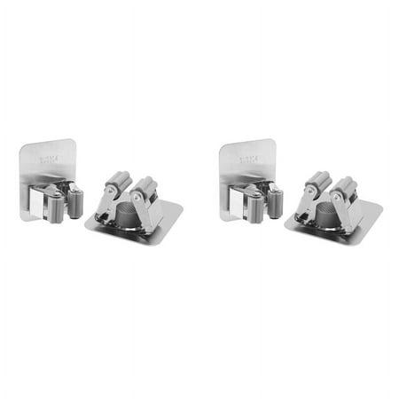 2X Wall-Mounted Broom Holder 304 Stainless Steel Self-Adhesive Mop Holder Attached to the Clean and Flat Door Glass Wall
2X Wall-Mounted Broom Holder 304 Stainless Steel Self-Adhesive Mop Holder Attached to the Clean and Flat Door Glass Wall