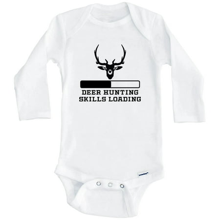 Deer Hunting Skills Loading Funny Hunting Humor One Piece Baby Bodysuit (Long Sleeve) 6-9 Months White
Deer Hunting Skills Loading Funny Hunting Humor One Piece Baby Bodysuit (Long Sleeve) 6-9 Months White