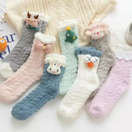 RTR Ladies Cute Winter Bed Sock Slippers Thickening Home Mid-Tube Floor Fluffy Socks
RTR Ladies Cute Winter Bed Sock Slippers Thickening Home Mid-Tube Floor Fluffy Socks