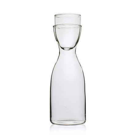 Set of 1 Night Water Pitcher Set with Glass Tumbler for Bathroom Mouthwash Dispenser Bedside or Kitchen 20.3oz (Clear)
Set of 1 Night Water Pitcher Set with Glass Tumbler for Bathroom Mouthwash Dispenser Bedside or Kitchen 20.3oz (Clear)