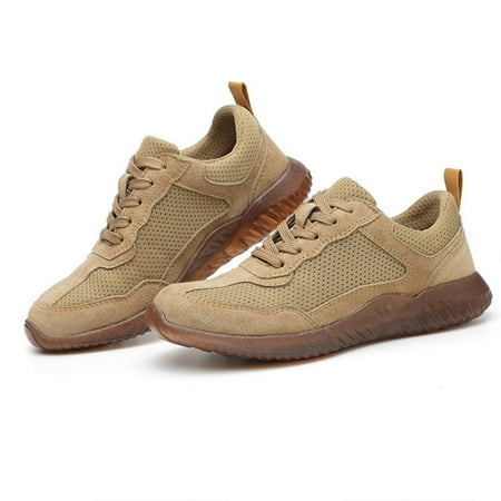Duretiony Safety Work Shoes Anti-piercing Breathable Mesh Anti-slip Safety Protective Shoes New
