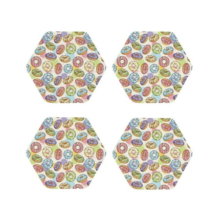 Yiaed Glazed Donuts Print Leather Coasters for Drinks - Cup Coasters Coffee Table Kitchen Table Bar Home & Office Gifts Handmade Drink Coasters-Hexagon
Yiaed Glazed Donuts Print Leather Coasters for Drinks - Cup Coasters Coffee Table Kitchen Table Bar Home & Office Gifts Handmade Drink Coasters-Hexagon